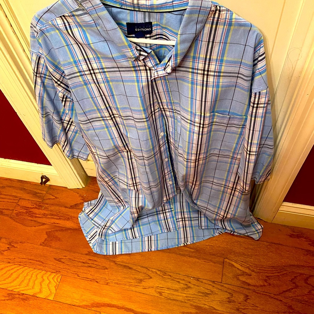 Blue dress shirt size 3x